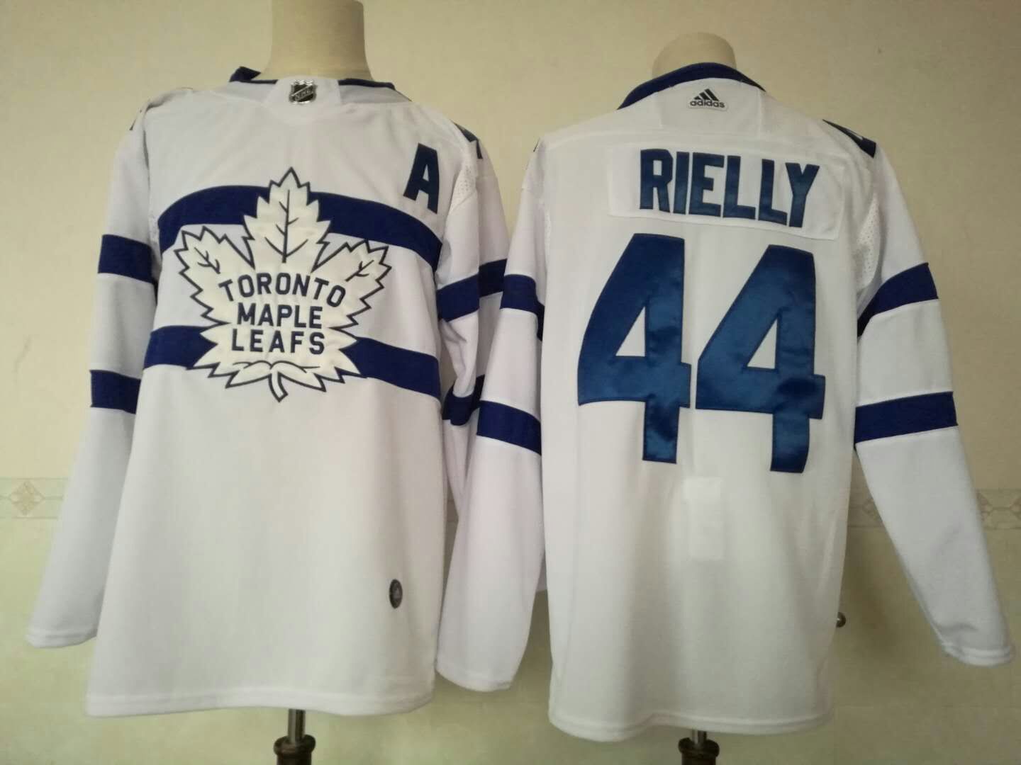 Men Toronto Maple Leafs #44 Rielly White Adidas Hockey Stitched NHL Jerseys->toronto maple leafs->NHL Jersey